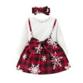thumbnail image 1 of HIPYLO Newborn Girls Outfits Newborn Baby Girl Clothing Set Toddler Clothes for Girls 2 Toddler Girls Clothes 3 Month Old Boy Clothes Cute Gifts, White 18-24 Months, 1 of 8