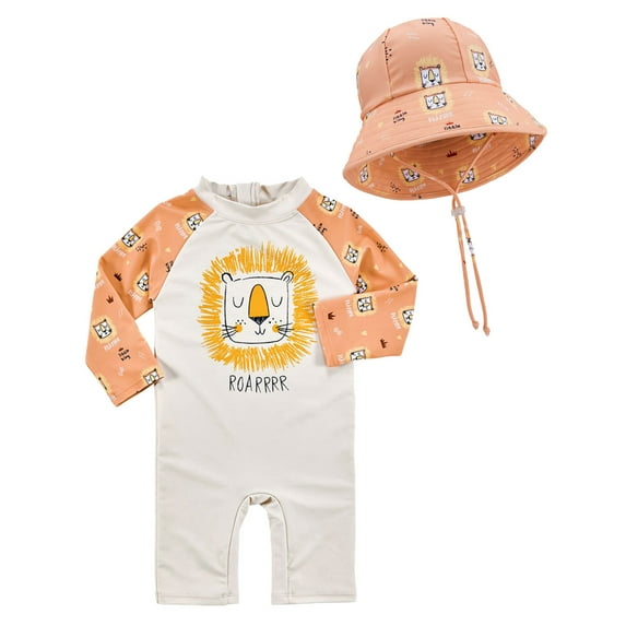 HIPYLO One Piece Swimsuit Girl One Girls 12-14 Girls Clothing Long Sleeve Swimsuit Boy Swim Set 0-3 Month Baby Swim Suit Boys Swim Suits Newborn Swimsuit Baby Swimwear Toddler Boy