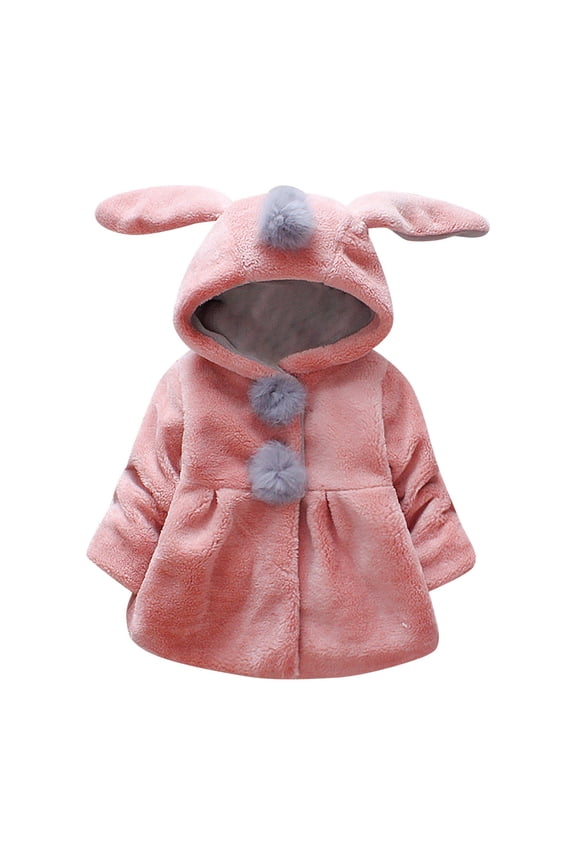 Pink Ski Jacket Infant Jackets 0-3 Months Baby Boy Hoodies Toddler Boys Winter Clothes 8 Year Old Clothes for Girls 12m Girl Clothes 4t, Pink 3-6 Months