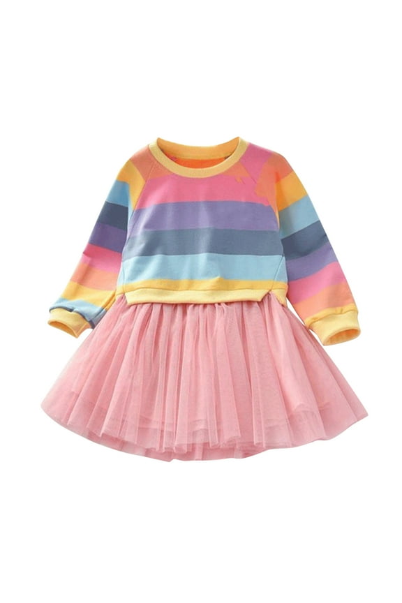 Plus Size Winter Dress Baby Girl Christmas Dress Plaid Dress for Girls Christmas Outfit for Toddler Girl Girls Tutu Dress Girls Clothing Size, Pink 2-3 Years