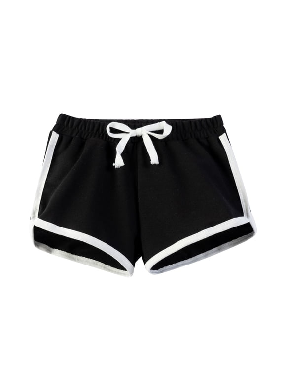 Sleep Shorts Dance Clothes 18month Girl Clothes 6-9 Month Girl Spandex Volleyball Shorts High Rise Skinny Jeans Quick Dry Shorts Girls', Black 3-4 Years