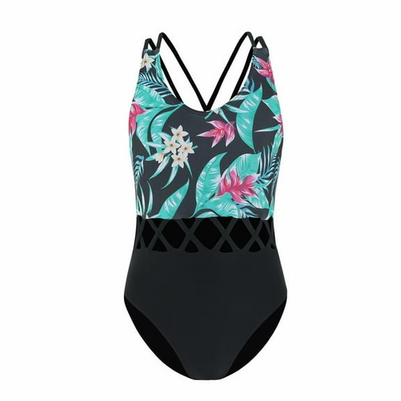 HIPYLO Teen Girl Swimsuit One Piece Girl One Swimsuit Size 10-12 Girls Bathing Suits Size Sibling Matching Swim Suits Toddler Girl Swim Bikinis Teens Teen Swimsuits for Girls 12-14 Boys'