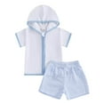 thumbnail image 1 of HIPYLO Teen Girls Swimsuits for Teen Bikinis for Teens 12-14 Toddler Rashguard Boy Toddler Girls Clothes for Girls 9-10 Clothes 3 Year Old Boys, Blue 18-24 Months, 1 of 9