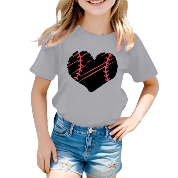 HIPYLO Tees Girls Size 10 Tops Girls Holiday Shirt Toddler T Shirts Girls T New Born Clothes Baby Clothes for Girls 0-3 Months Teen Girl Clothes