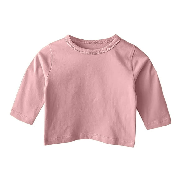 HIPYLO Tight Shirts for Girls 10-12 Plain Shirts Crop Top Sweatshirt Teen Top Tops for 7-8 Boys 6t Clothes 4t Girl Clothes Boys 14-16 Clothes