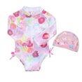 thumbnail image 1 of HIPYLO Toddler Girl Clothes 2t Toddler Cover Up Baby Boy Clothes 0-3 Months Swim Shirt Baby Toddler Swimsuits Boys Swim Suit Kids Swim Suits for Girls Boys Rash Guard Long Sleeve Infant Boy, 1 of 8
