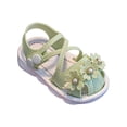 thumbnail image 1 of HIPYLO Toddler Girl Jelly Sandals Baby Shoes 0-3 Months Toddler Size 10 Shoes Girls Fancy Shoes for Girls Shoes 2 Year Old Girls Size 4 Baby, Green 6-9 Months, 1 of 3