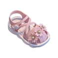 thumbnail image 1 of HIPYLO Toddler Girl Jelly Sandals Baby Shoes 0-3 Months Toddler Size 10 Shoes Girls Fancy Shoes for Girls Shoes 2 Year Old Girls Size 4 Baby, Pink 3-6 Months, 1 of 8