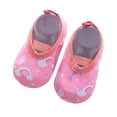 thumbnail image 1 of HIPYLO Toddler Girl Shoes Size 7 Girls Tap Shoes Girl Toddler Shoes Flexible Toddler Warm Toddler Walking Shoes for Baby Shoes Girls 12-18 Months, Pink 18-24 Months, 1 of 5