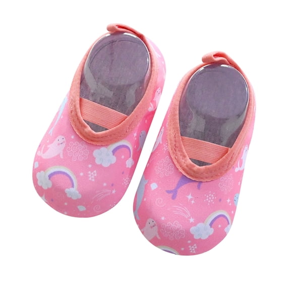 HIPYLO Toddler Girl Shoes Size 7 Girls Tap Shoes Girl Toddler Shoes Flexible Toddler Warm Toddler Walking Shoes for Baby Shoes Girls 12-18 Months, Pink 18-24 Months