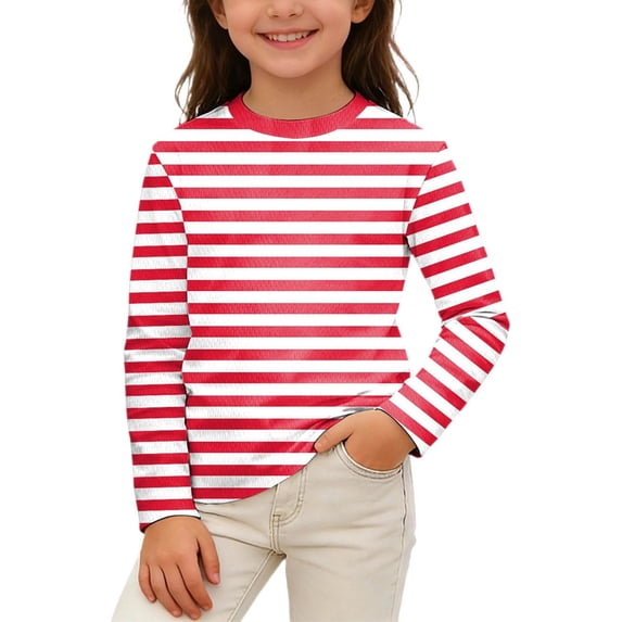 HIPYLO Top Christmas Gifts 2025 for Kids Teenage Girl Tops Girls Dance Tops Yellow Shirts Cute Shirts for Teen Girls Soccer Clothes for Girls Size, Red 14-15 Years