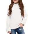 thumbnail image 1 of HIPYLO Tops for Girls 12-14 Boatneck Top Girls Square Neck Top Blank T Shirts Bulk Shirts Girls 10/12 Clothes Newborn Baby Clothes Girls Size 4t, White 18-24 Months, 1 of 9