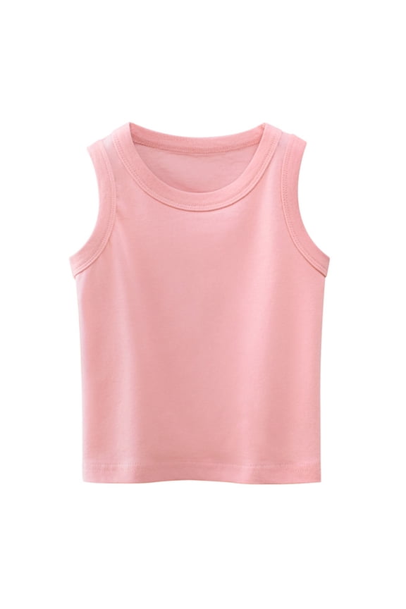 Vest Cute Y2k Tops Kids Tshirts Toddler Undershirts Boys Pink Shirt Black Shirt for Boys Size 5 Clothes, Pink 1-2 Years