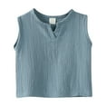thumbnail image 1 of HIPYLO Vest for Kids Boys' Outerwear Vests Cute Top Boys Shirts Tee Shirts Boys Collared Shirt Baby Clothes Under 5 Dollars, 9-12 Months, 1 of 4