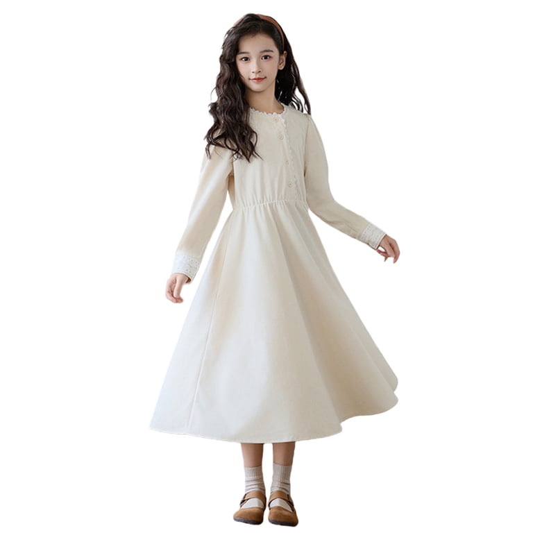 girls plus size holiday dresses Hipylo White Graduation Dress Plus Size Holiday Dress Wedding Guest Dress Fall White Party Dress Funeral Dress the Outfit Toddler Valentines Day,