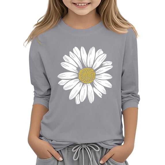 HIPYLO Y2k Graphic Tees 3t Girls Tops Black Tops Girls Tshirts Youth Long Sleeve Shirt 2t Clothes Girls Clothes for Kids 10-12 Size 4 Girls, 3-4 Years