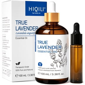 HIQILI 100% Pure Lavender Essential Oil, 100ML Undiluted for Diffuser, Relax Mind & Better Sleep