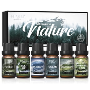 HIQILI Nature Fragrance Oil Set, 10ML*6PCS Gift Set for Diy Perfume Diffuser Scented Candles Soap