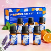 HIQILI Pure Essential Oil Set, 6PCS*10mL, for Massage Diffuser Skin Care Diy Candles Mother's Day Gift Set