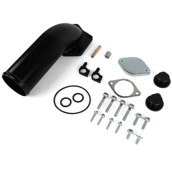 HIRINTOL E-G-R De-le-te Kit Power stroke with High Flown take Elbow Fit for 2008-2010 6.4L Ford , Black
