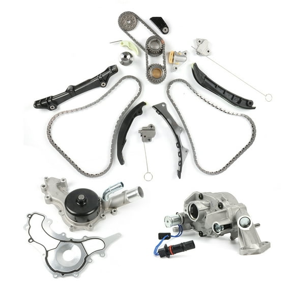 HIRINTOL Timing Chain Kit Water Pump Oil Pump For 11-15 Dodge Challenger Charger 3.6L