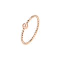 Three Rope Wedding Rings HIRPLIS Elegant Dainty Round Bead Rings for Men Women Stainless Steel ...