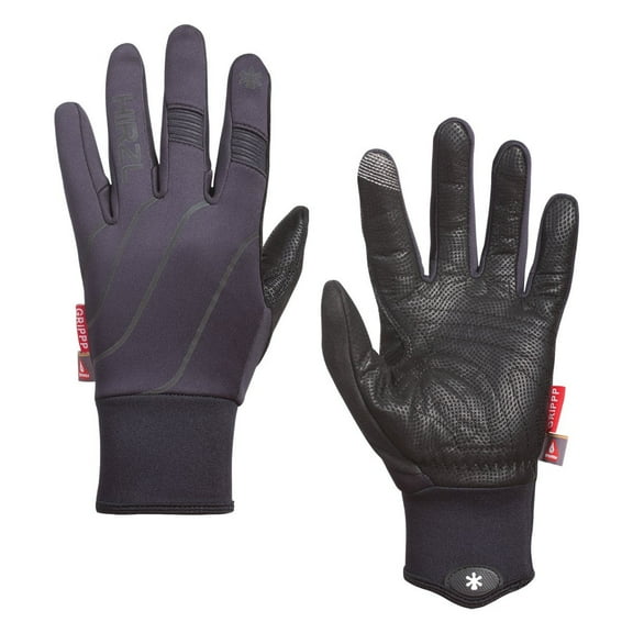 HIRZL Grippp Thermo 2.0 Winter Bike Gloves, Leather, Black, Full Finger, Breathable