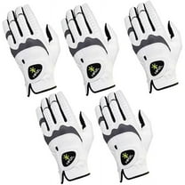 HIRZL Men's Golf Gloves - Trust Hybrid, Leather, Grippp Technology,Left Hand Pack of 5