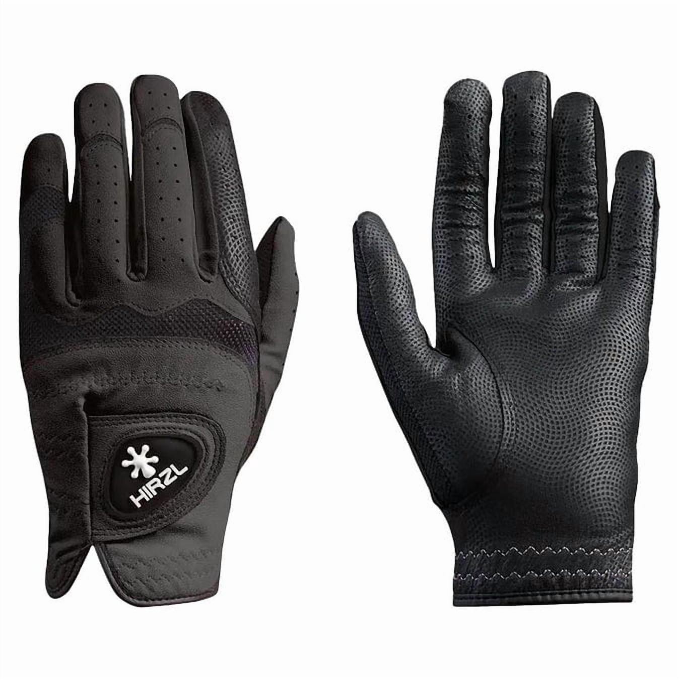 HIRZL Trust Hybrid Plus (+) - Men Golf Gloves - Black - RH - Small