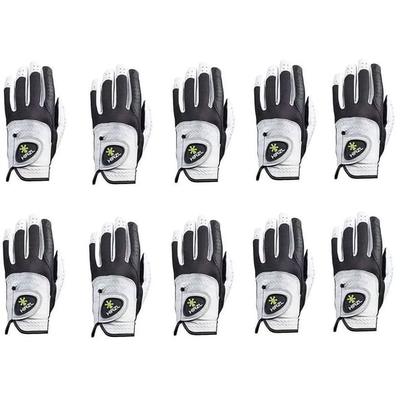 HIRZL Women Golf Gloves - Trust Control 2.0, Kangaroo Leather Palm, 10-Pack