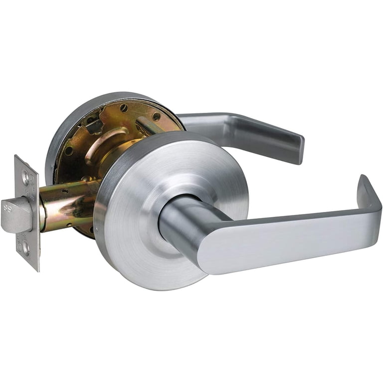 Home Plus Satin Chrome Passage Door Knob - ANSI Grade 3 For 1-3/4 Inch Thick Doors
