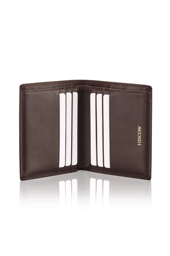 Full Grain Leather Bifold Wallets for Men, Slim Minimalist Mens Wallet, Gifts for Dad Birthday Fathers Day (Coffee) Y101