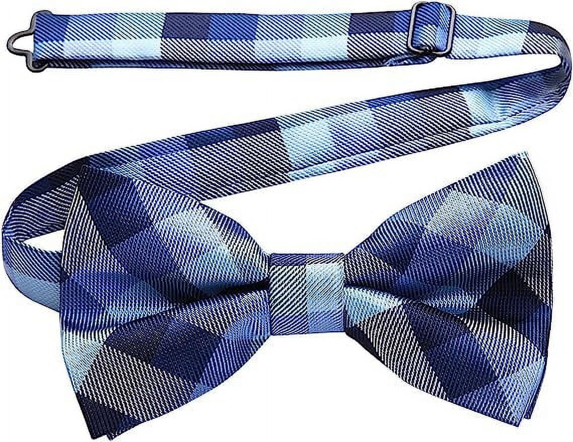 HISDERN Bow Ties for Men Pretied Bowties Classic Formal Business Bow