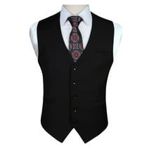 Sentuca Men's Business Casual Suit Vest Casual Wool Blend Waistcoat ...