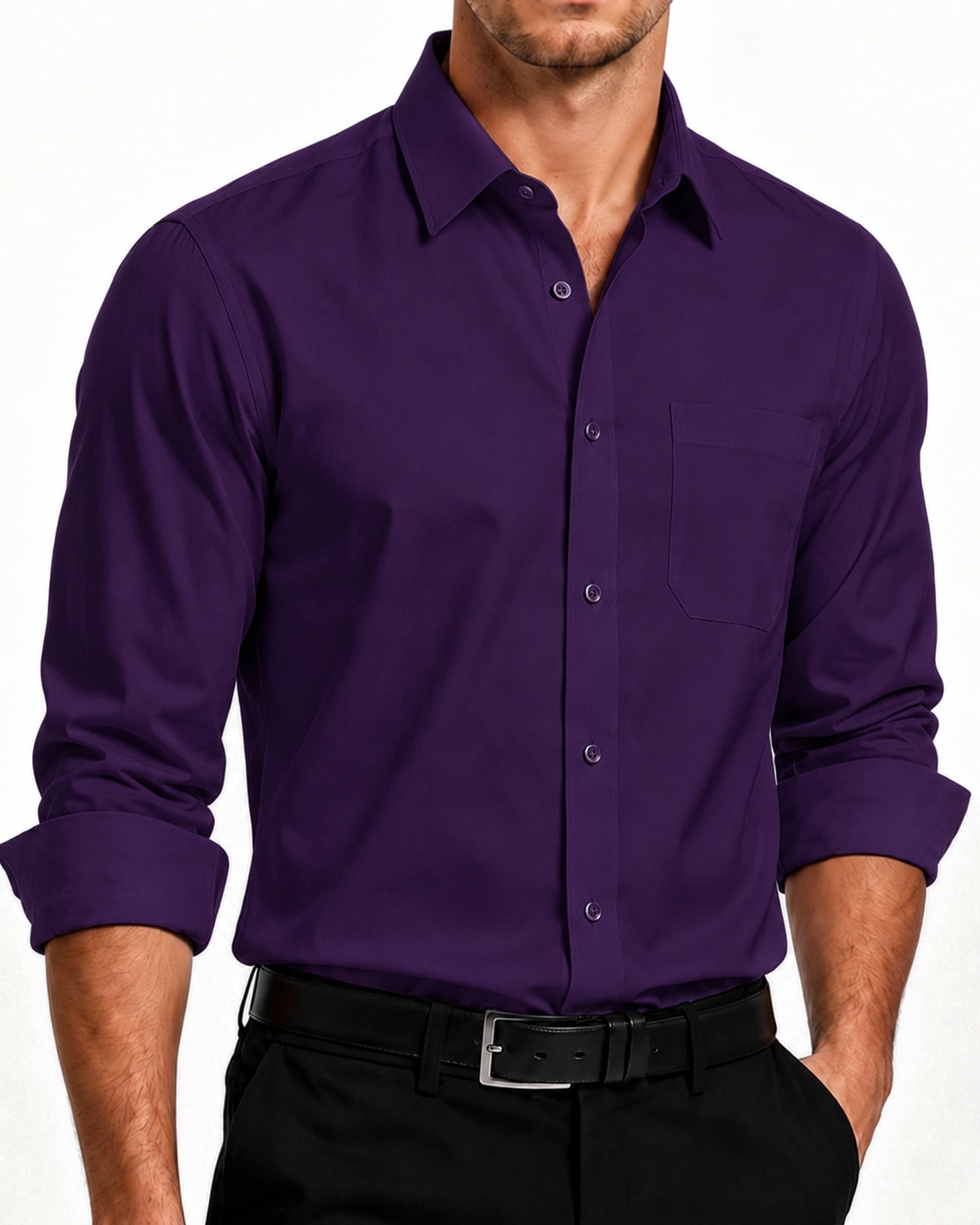 purple dress shirt men Opposuits - Prince but not sure about which color to choose Hisdern Men's Purple Short Sleeve