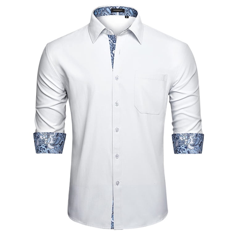 white christmas dresses The White Fine Twill Mid-Spread Dress Shirt – Ledbury main image 0