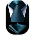 thumbnail image 1 of HISDERN Green Ties for Men Business Tie and Pocket Square Set Classic Satin Mens Wedding Necktie,Green, 1 of 7