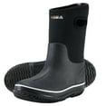 thumbnail image 1 of HISEA Kids Rain Boots for Boys Girls, Waterproof Insulated Rubber Neoprene Boots, Seamless Outdoor Boots with Handles Rainboot All Weather Mud Boots for Rain, Snow, Winter and Muck, Size 5BK Black, 1 of 7