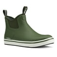 thumbnail image 1 of HISEA Men's Deck Boots, Rubber Waterproof Anti-Slip Ankle Rain Boots for Fishing, Green, Size 14, 1 of 6