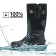 thumbnail image 1 of HISEA Men's Hunting Boots for Mud Working Farming Fishing, Adjustable Calf, Black, US Size 12, 1 of 6