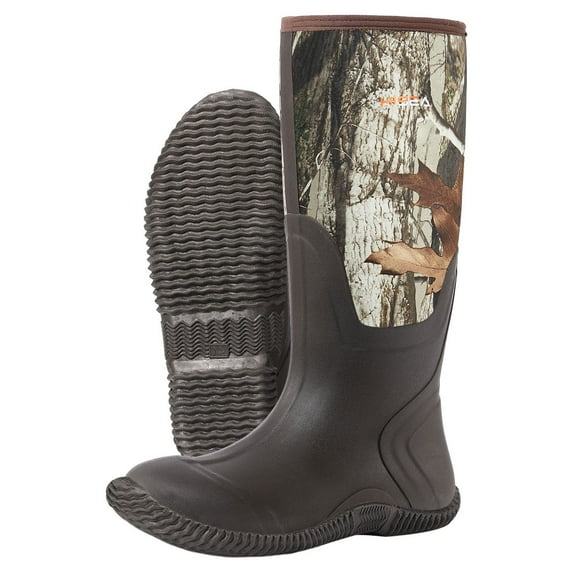 HISEA Men's Rain Boots Waterproof Durable Insulated Rubber Neoprene Outdoor Hunting Boots for Winter Snow Arctic