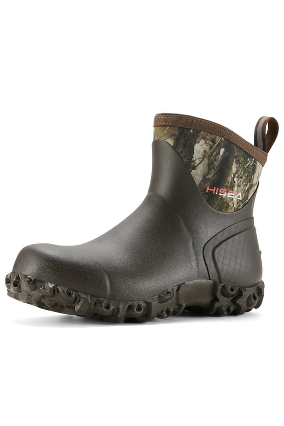 Men's Rubber Rain Boots Waterproof Outdoor Ankle Mud Boots Camo US Size 12