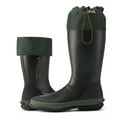 thumbnail image 1 of HISEA Men’s Rubber Rain Boots with Adjustable Closure for Men, Green, US Size 6, 1 of 8