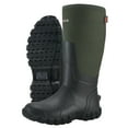 thumbnail image 1 of HISEA Men's Rubber Rain Boots with Steel, Shank Slip-Resistant Waterproof, Green, US Size 9, 1 of 10
