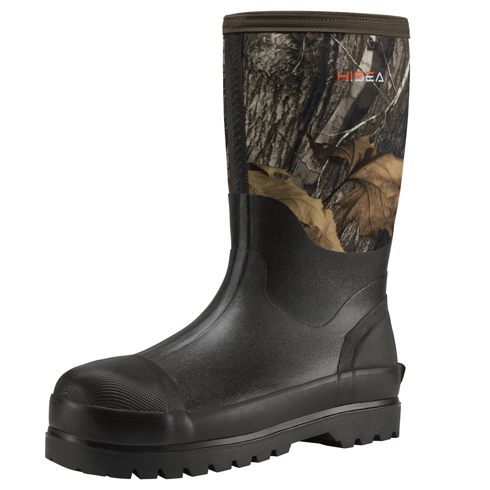 Kalkal Rubber Boots for Men, Waterproof Mid Calf Mens