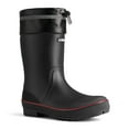 thumbnail image 1 of HISEA Mid Calf Rain Boot for Men,Anti-slip Waterproof PVC Mud Garden Boots with Adjustable Closure,Black & Red,Size 9, 1 of 7