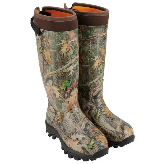 HISEA Rubber Men's Hunting Boots, Waterproof Adjustable Rain Boots for Men