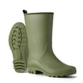 thumbnail image 1 of HISEA Rubber Wide Calf Rain Boots for Women Olive Green Size 10, 1 of 6