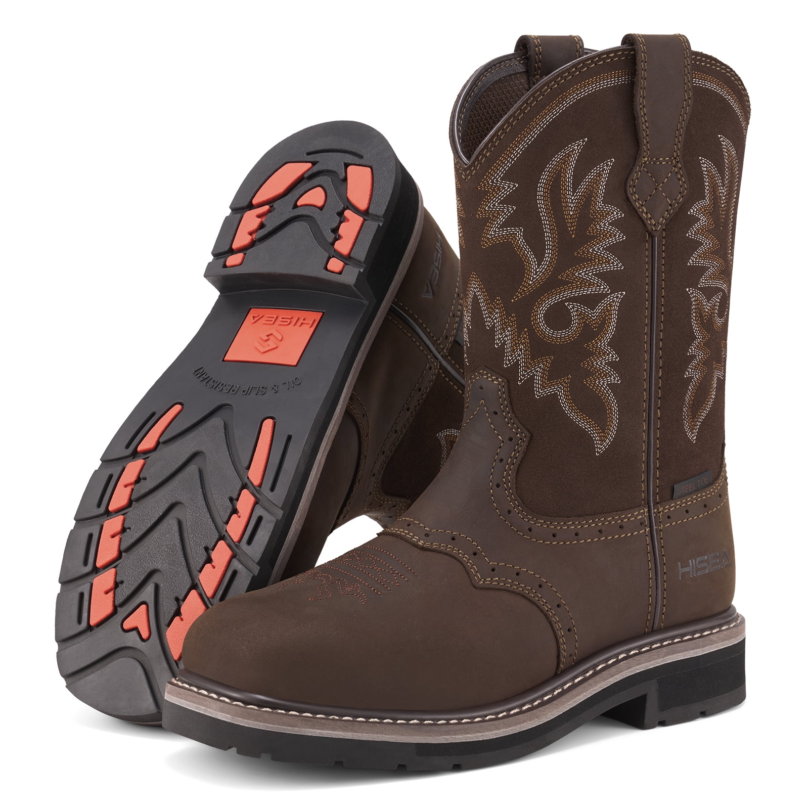 Mens western steel toe boots clearance