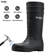 Mens Rain Boots in Mens Boots | Black - Walmart.com display picture 2